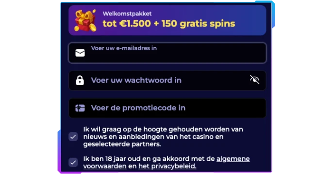 NyxBets Casino Registratie banner